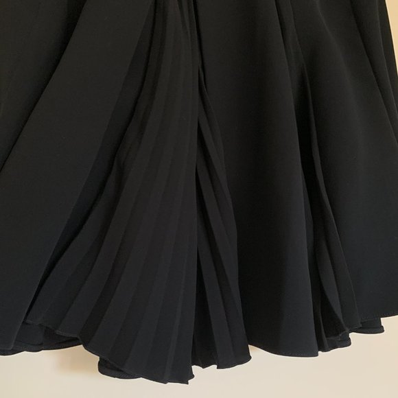 Dior dark navy mini pleated silk skirt FR 36 2 4 - Picture 4 of 12